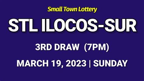 stl ilocos sur 3rd draw today